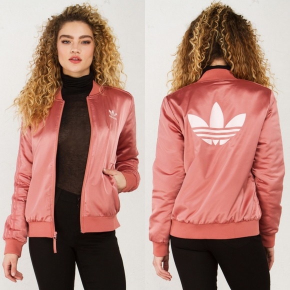 adidas Jackets & Blazers - Adidas Pastel Satin Track Jacket